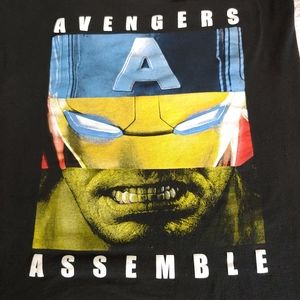 Marvel Avengers Assemble black tee shirt